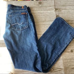 7 For All Mankind Bootcut Blue Jeans Size 29